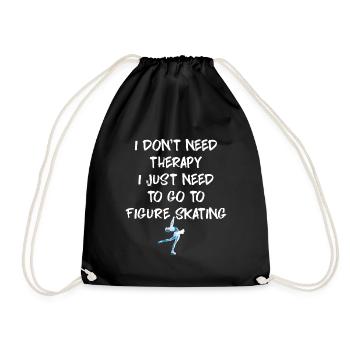 Figure skating - Drawstring Bag - black - Front