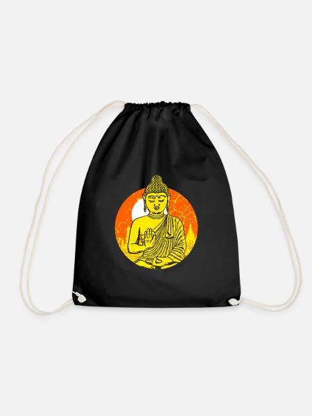 Buddah Buddhismus - Turnbeutel - Schwarz