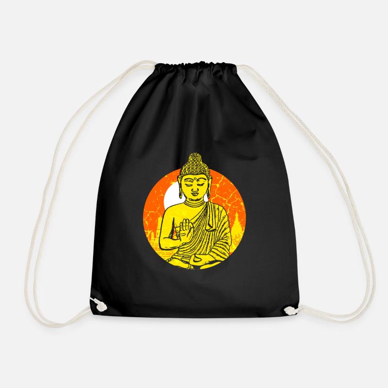 Buddah Buddhismus - Turnbeutel - Schwarz