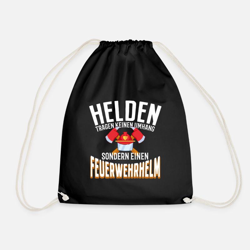 Feuerwehrmann - Turnbeutel - Schwarz