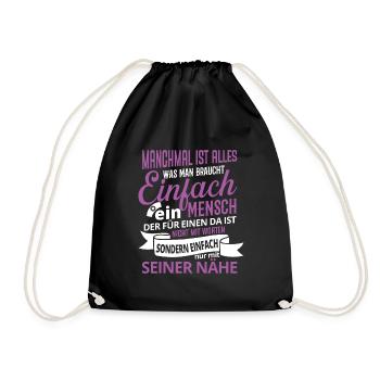 Senior Caregiver Engel Nursing Care Nursing Home - Drawstring Bag - black - Front