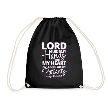 Senior Caregiver Engel Nursing Care Nursing Home - Drawstring Bag - black - Front