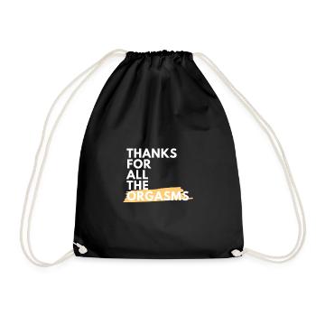 Merci pour tous orgasmes Cadeau Amusant ! - Sac de sport léger - noir - Devant