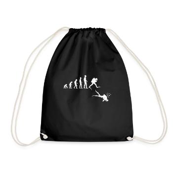 Evolution Diver - Divers Diving Scuba Diving - Drawstring Bag - black - Front