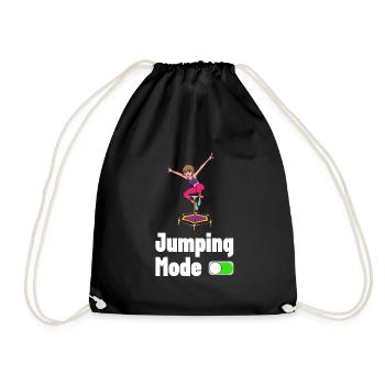 Saut trampoline jumpstyle hopping sport - Sac de sport léger - noir - Devant