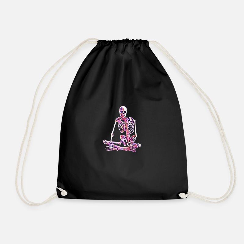 squelette - Sac de sport léger - noir