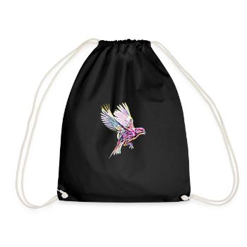 oiseau - Sac de sport léger - noir - Devant