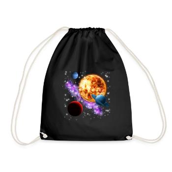 Universum - Turnbeutel - Schwarz - Vorne