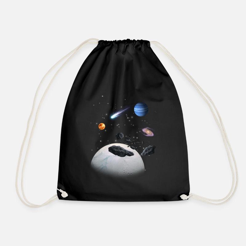 Système solaire - Sac de sport léger - noir