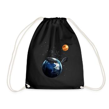 Universum - Turnbeutel - Schwarz - Vorne