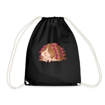 Curls de cochon d'Inde permanente cheveux longs - Sac de sport léger - noir - Devant