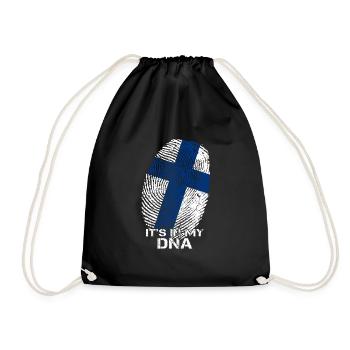Finland is in my DNA - Drawstring Bag - black - Front