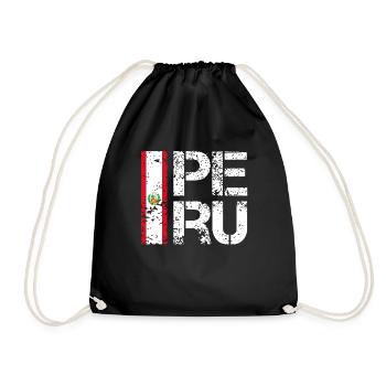 Peru - Turnbeutel - Schwarz - Vorne