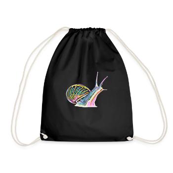 limace - Sac de sport léger - noir - Devant