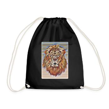 Lion - Sac de sport léger - noir - Devant