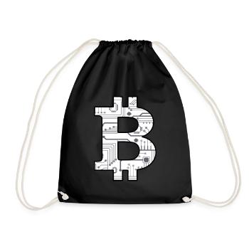 BITCOIN BTC - Drawstring Bag - black - Front