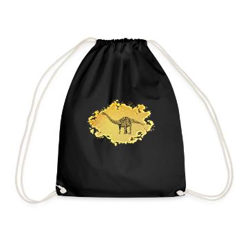 Dinosaures - Sac de sport léger - noir - Devant