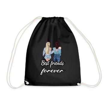 Meilleure amie pour toujours - Sac de sport léger - noir - Devant