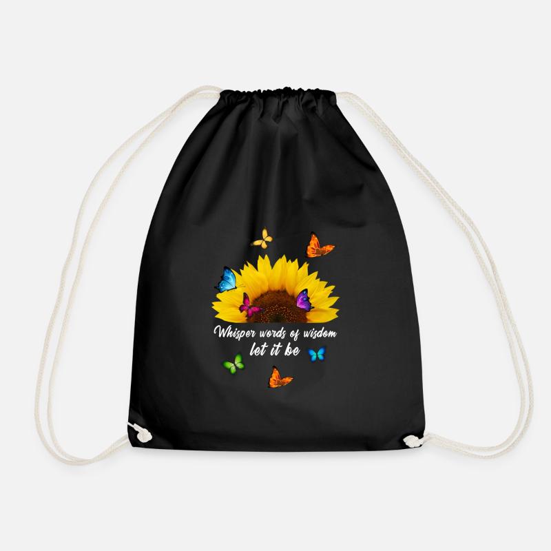 Let it be Tournesol - Sac de sport léger - noir