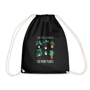 Il n’y a pas trop de plantes - Sac de sport léger - noir - Devant