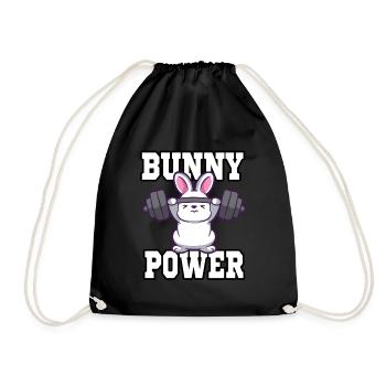 Fitness Muscles Training Weight - Drawstring Bag - black - Front