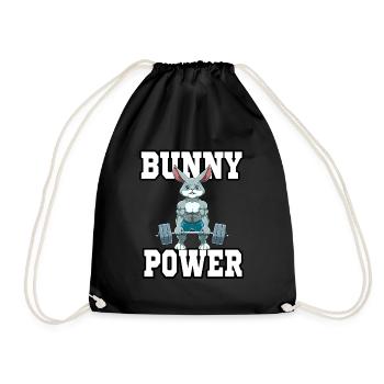 Fitness Muscles Training Weight - Drawstring Bag - black - Front