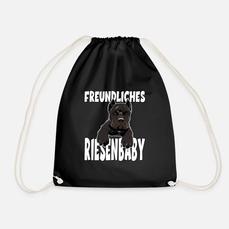 Cane Corso Freundliches Riesenbaby - Turnbeutel - Schwarz