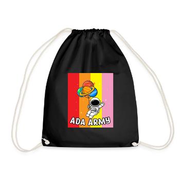 Cardano to the Moon | ADA Army - Drawstring Bag - black - Front