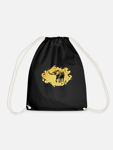 Éléphant - Sac de sport léger - noir