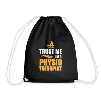 Trust me, je suis physiothérapeute - Sac de sport léger - noir - Devant