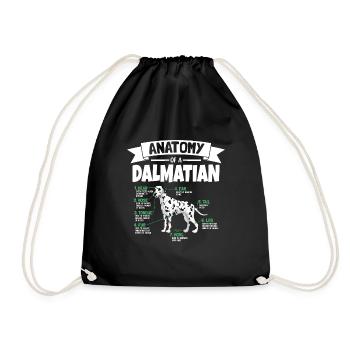 Anatomie d’un Dalmatien - Sac de sport léger - noir - Devant