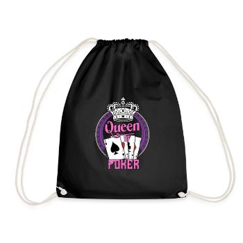 Poker Queen - Drawstring Bag - black - Front