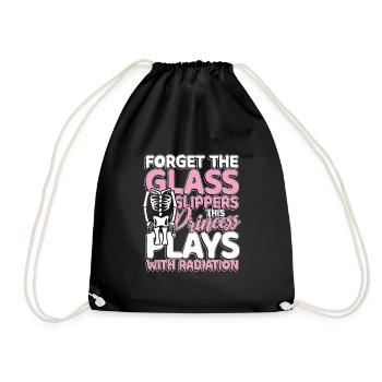 This princess plays with radiation - Drawstring Bag - black - Front
