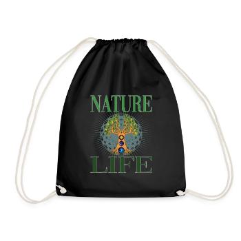 Arbre de Vie pour les Amoureux de la Nature Amoureux de la Nature - Sac de sport léger - noir - Devant