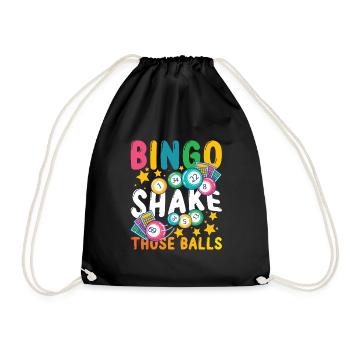 Bingo Shake Those Balls for a bingo player - Drawstring Bag - black - Front