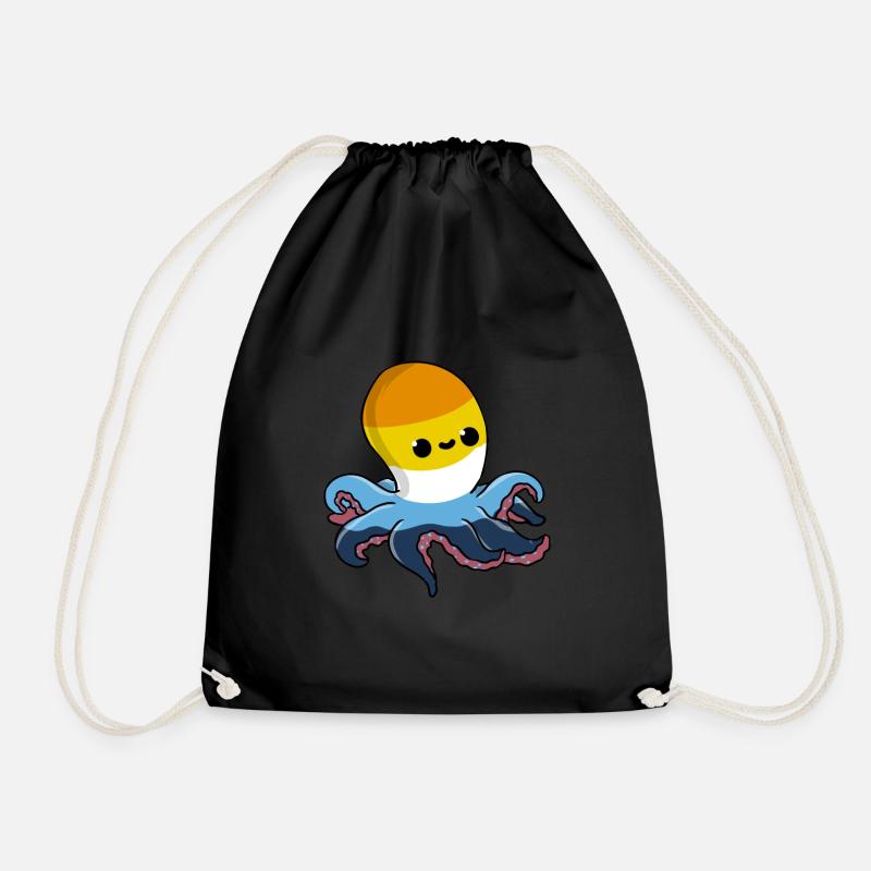 Aroace Octopus Aroace Pride - Drawstring Bag - black