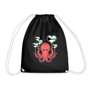 Octopus Balloon Demiromantic Pride - Sac de sport léger - noir - Devant