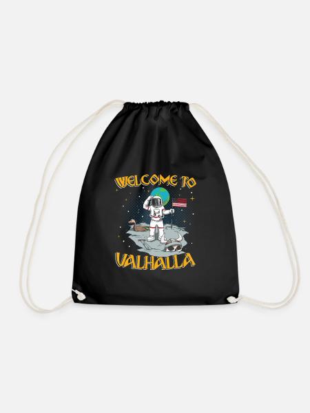 Welcome to Valhalla - Turnbeutel - Schwarz