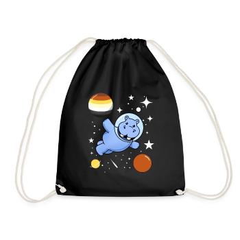 Hippo Astronaute Gay Bear Pride - Sac de sport léger - noir - Devant