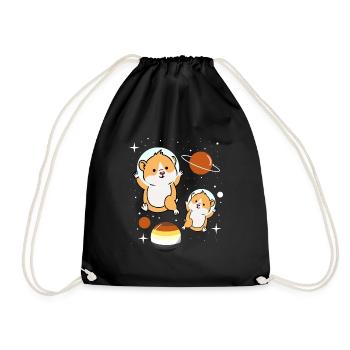 Hamster Astronaut Gay Bear Pride - Turnbeutel - Schwarz - Vorne