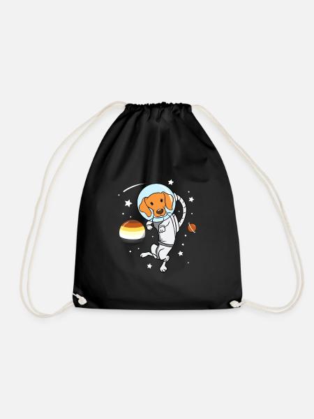 Hund Astronaut Gay Bear Pride - Turnbeutel - Schwarz