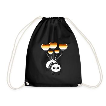 Panda Gay Bear Pride - Drawstring Bag - black - Front
