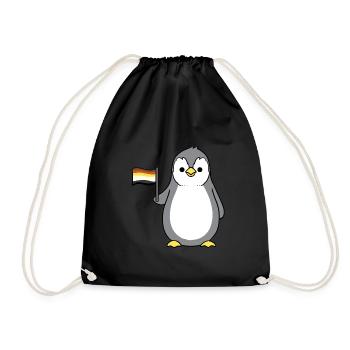 Penguin Gay Bear Pride - Drawstring Bag - black - Front