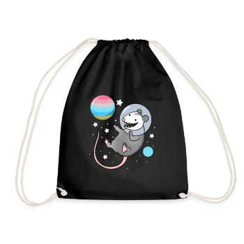 Opossum Astronaute Genderflux Pride - Sac de sport léger - noir - Devant