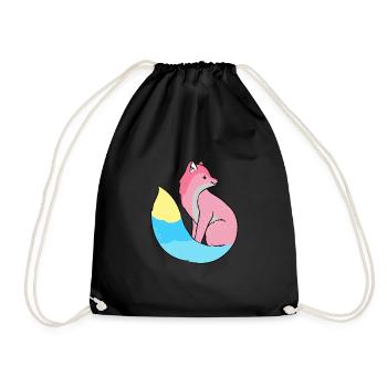 Genderflux Fuchs Genderflux Pride - Drawstring Bag - black - Front