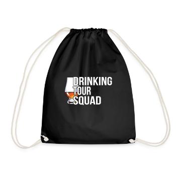 Wochenende mit Freunden in Gruppe Party Trinken - Turnbeutel - Schwarz - Vorne