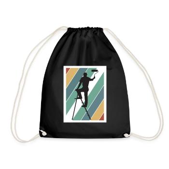 Peintre et vernisseur, le métier le meilleur et le plus ennuyeux - Sac de sport léger - noir - Devant