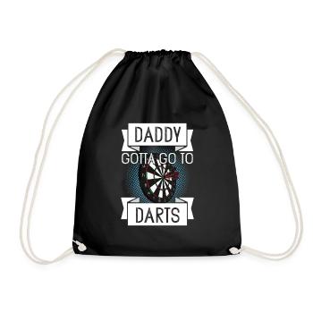 Father's Day gift for dad for Father's Day - Drawstring Bag - black - Front