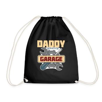 Cadeau de fête des pères pour papa pour la fête des hommes - Sac de sport léger - noir - Devant