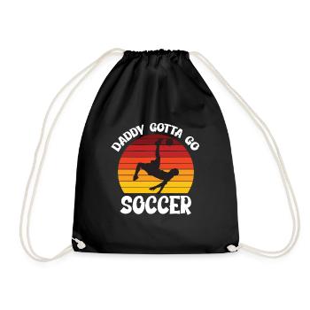 Cadeau de fête des pères pour papa pour la fête des pères - Sac de sport léger - noir - Devant